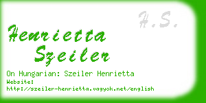 henrietta szeiler business card